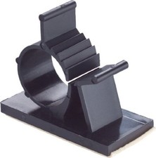 Gbstore 25 Pcs Uvb Plastic Kwik Clips Black Adhesive Backed Nylon Wire Adjustabl