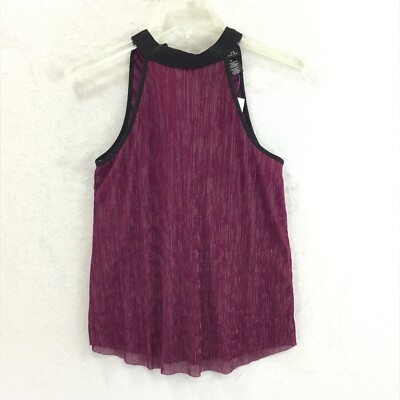 Rue 21 / Raspberry Sleeveless Halter Neck Tie Lined Crinkle Crepe Top / Size M