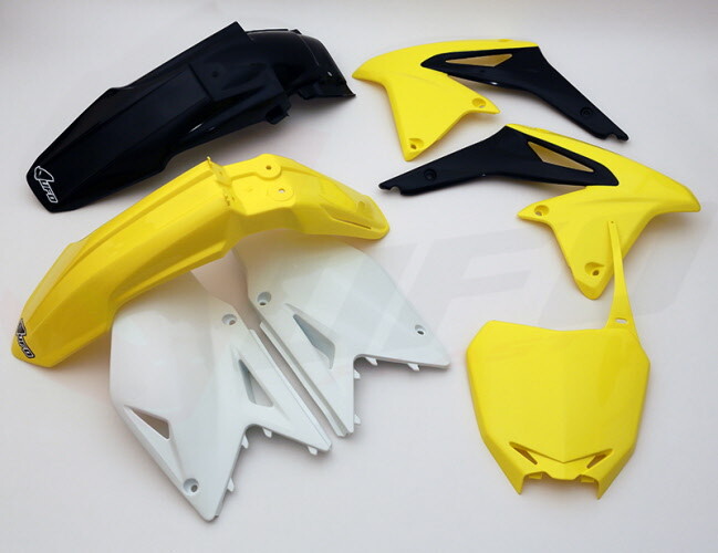 Kit plastique Suzuki RMZ 450 '13 finition OEM jaune brillant