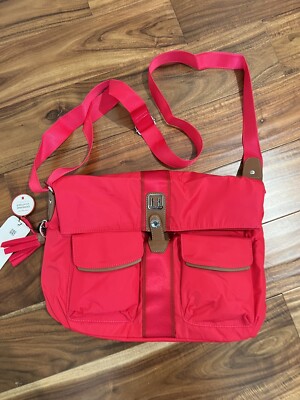 HEDGREN WOMEN MESSENGER BAG CROSSBODY CSSUAL CHIC BARBERRY MAE NEW