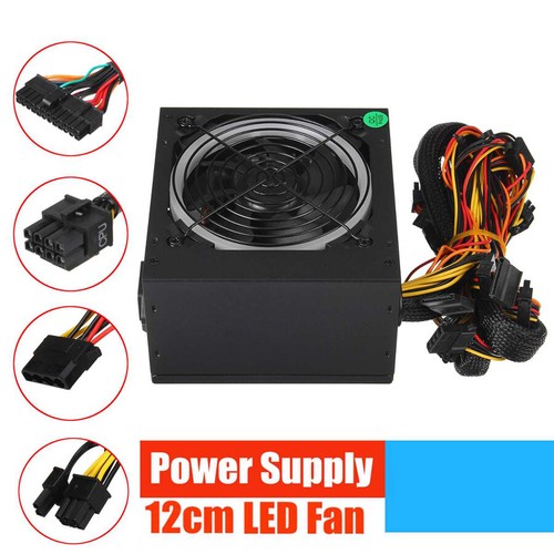 MAX 900W PC Computer Power Supply LED Fan 24P + 8P+ (6+2Pto6+2P)+3x 4Pin+6x SATA - Picture 4 of 12