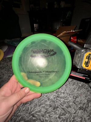DISC GOLF INNOVA CHAMPION SIDEWINDER DISTANCE DRIVER 167g GREEN w Black FOIL