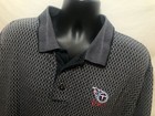 Tennessee Titans Polo Shirt Mens XL NFL Blue Plaid Golf sz XL S/S Lee Sports