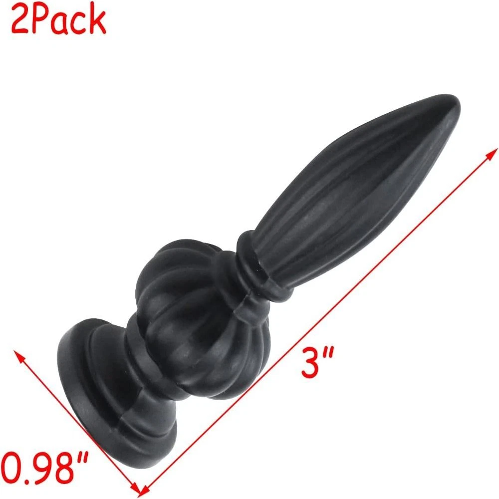 Black on sale lamp finial