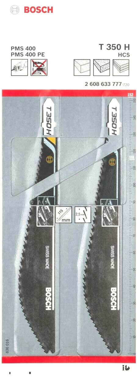NEW Bosch Multi-Saw Blade T350H 2 PACK Softwood, chipboard, Band Saw Blades #509