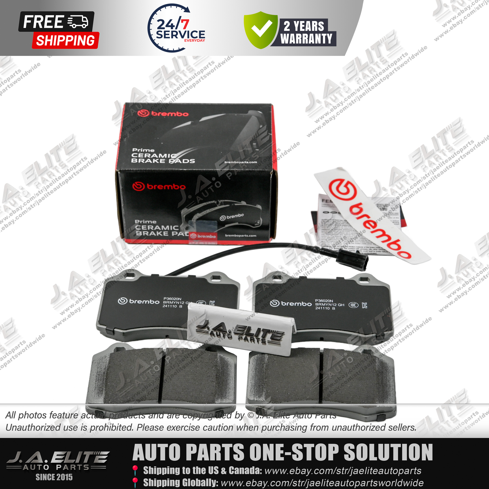 Genuine Brembo Rear Brake Pads Set for Maserati Ghibli Quattroporte,673010325/19