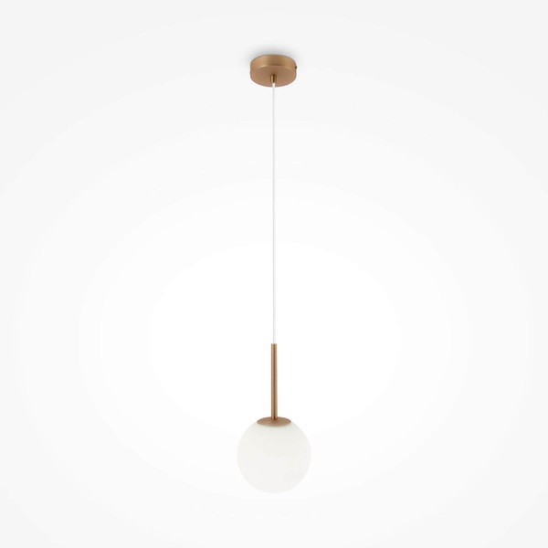Maytoni Basic Form Pendelleuchte, HäNgeleuchte E14 30Cm Gold-Farbe-image