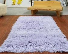 SUPER THICK 3X5 FLOKATI RUG | PLUSH 3000GSM WEIGHT | LONG 3.5" PILE | WOOL RUG
