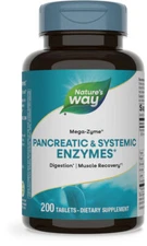 Enzymatic Therapy Mega-Zyme, Pancreatic & Systemic Enzymes 200 Tablets