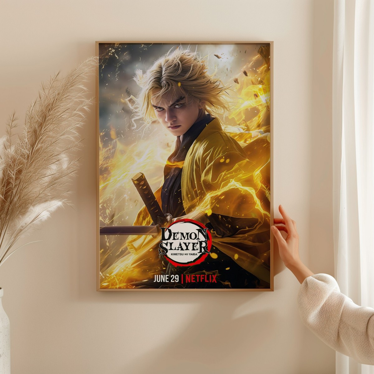 Displate 鬼滅の刃 善逸 Limited Edition Poster Zenitsu Demon