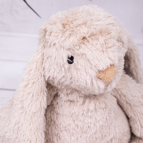 Soft Grey Cream Rabbit Bunny Floppy Ear Childrens Nursery Door Stop Doorstop - Picture 8 of 11