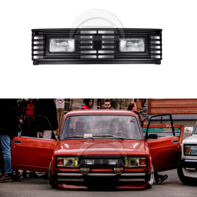 Front grille for Lada Riva 2105 2104 with Fog lights Rare Radiator Plastic Grill