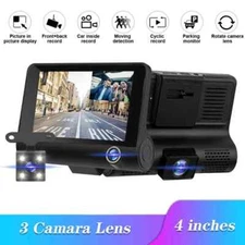 Car DVR 3 Cameras Full High-Definition 1080P Video Recorder Auto Registrator New