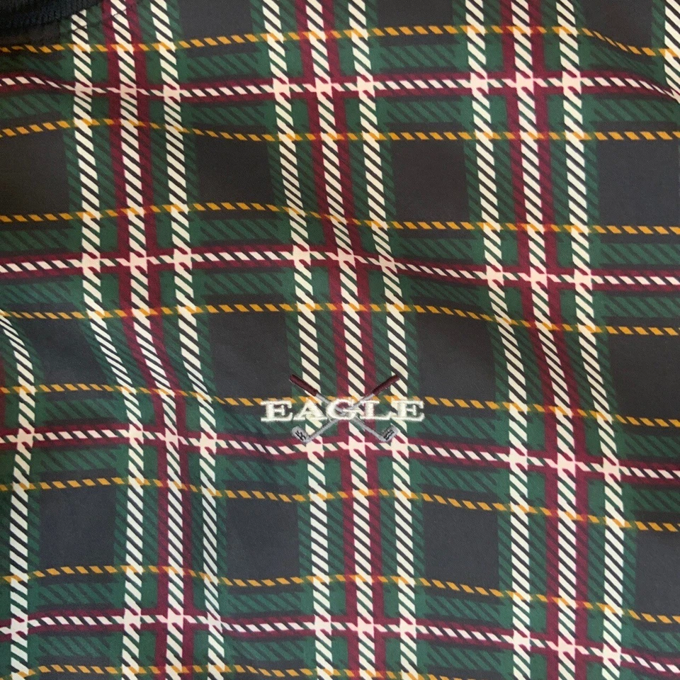 Eagle Golf Cuadros Mangas Largas Elástico Cuello Redondo Rompevientos Bolsillos Med Blokecore Foto 3 de 4