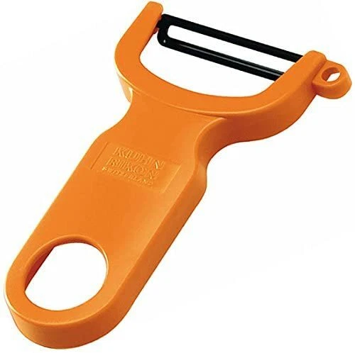 KUHN RIKON Original 4 Pulgadas Fácil Vegetales-Pelador de Patatas - Hecho en Suiza - Naranja Foto 2 de 4