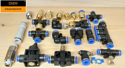 DMW INDUSTRIETECHNIK Connettore pneumatico raccordo a innesto aria compressa valvola come IQS Festo T Y L