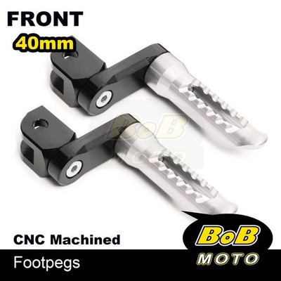 BOB 40mm Lower Rider Footpegs TITANIUM For Kawasaki Z125 16 17 18 19 20