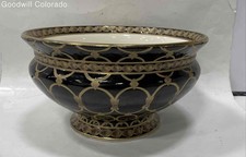 Unbranded Ornate Pattern Black Ceramic Decorative Bowl