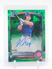 KANE KEPLEY 2025 BOWMAN CHROME DRAFT SAPPHIRE 1ST GREEN AUTO /99 #CPA-KK Q2045