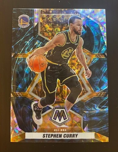 2021-22 Panini Mosaic Stephen Curry Genesis SSP All-NBA Warriors CASE HIT #284