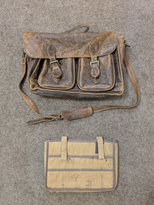 Scully Aero Squadron Lambskin Laptop Bag Attache Briefcase 