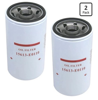 2-Pack Oil Filter 15613-E0110 For Hino 195 258 268 338 J05E J08E