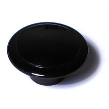  10-24 x 1-1/2" Black Heat Resistant Plastic Round Knobs 5 pcs. 