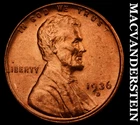 1936-D Lincoln Wheat Cent - Red Choice Gem Brilliant Unc  Lustrous  #G8886