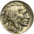 1931-S-Buffalo Nickel-full date and mint mark-better date- Free Shipping!