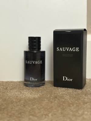 Dior Sauvage Eau de Toilette EDT Spray 3.4 fl oz Regular Size Fragrance