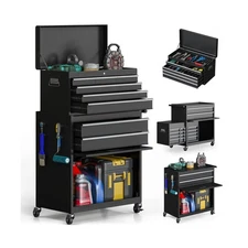 VIWAT Tool Chest, 8-Drawer Rolling Tool Storage Cabinet with Enhanced Packagi...