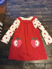 GIRL  S Bundles Size 24 Month Apple Jumper And One Piece Snap bottom Shirt
