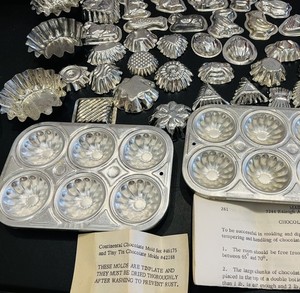 VTG Lot Of 36 MINI + MINI Mold Trays MINI Tart Candy Chocolate Molds Pans 1.75”
