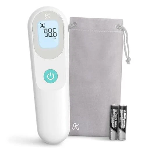 No-Touch Infrared Digital Thermometer for Adults, Kids, and Babies, White