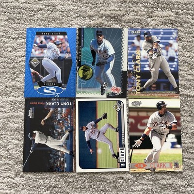 Tony Clark Card Lot Of 6 Detroit Tigers 1999 MLB Baseball