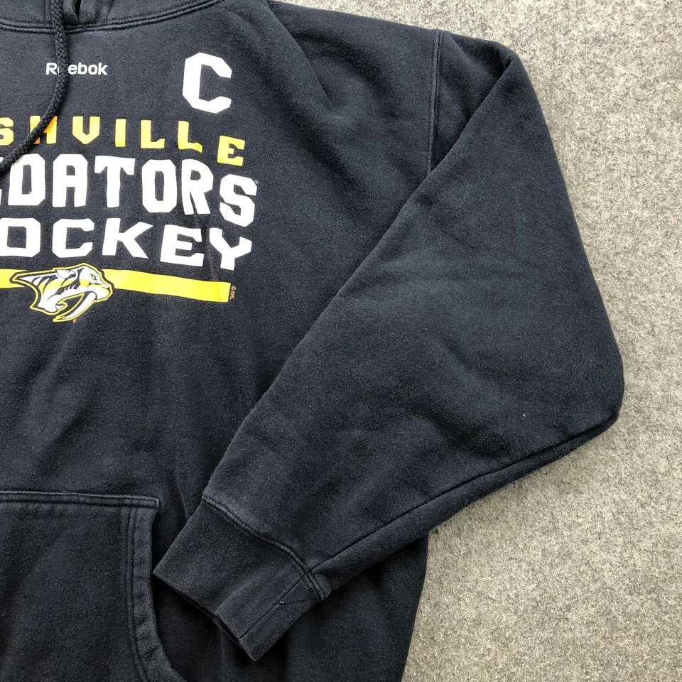 Nashville Predators Sudadera con Capucha Para Hombres XL NHL Hockey Mike Fisher 12 Pullover Reebok Foto 3 de 4