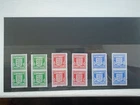 GB 1941 Guernsey War Occupation Vertical Pairs stamp collection stock card