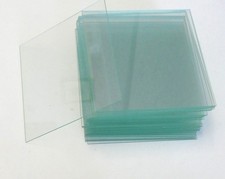 Pack of 50 Large Blank Microscope Slides 75 x 75 mm 3" x 3" Clear Glass Plate