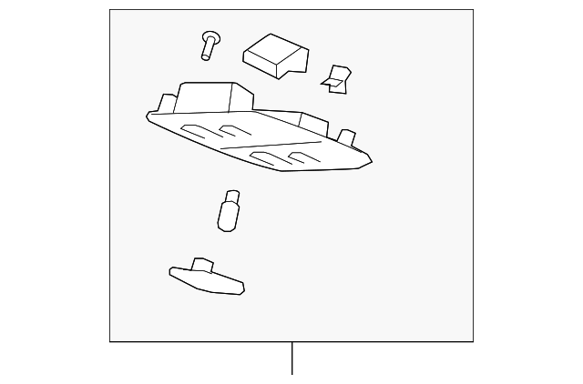 Genuine GM Light Titanium Rear Roof Console Part 25969723