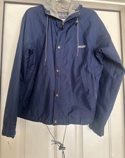 Vintage Windy Pass By The North Face Jacket Mens L Blue Gore-Tex Hooded Gorpcore