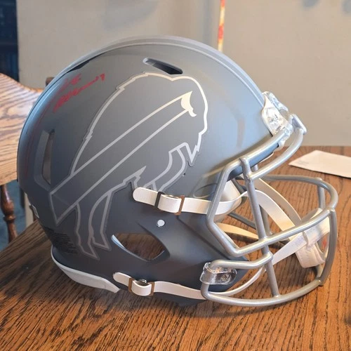 Josh Allen Signed Full Size Authentic Speed Slate Helmet!! Beckett Fanatics COA