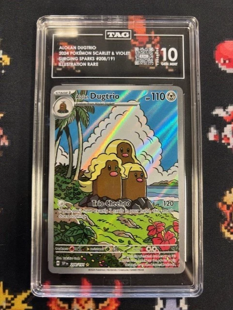 2024 Alolan Dugtrio Full Art IR 208/191 TAG 10 GTC8609 TCGG