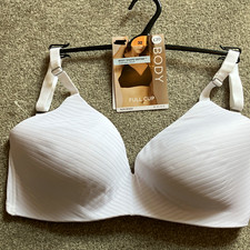M&S Body Shape Define Full Cup Non Wired Full Coverage Bra Pure White 32E