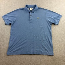 Lacoste Polo Shirt Mens 5 Blue Short Sleeve Collared Embroidered Logo Preppy