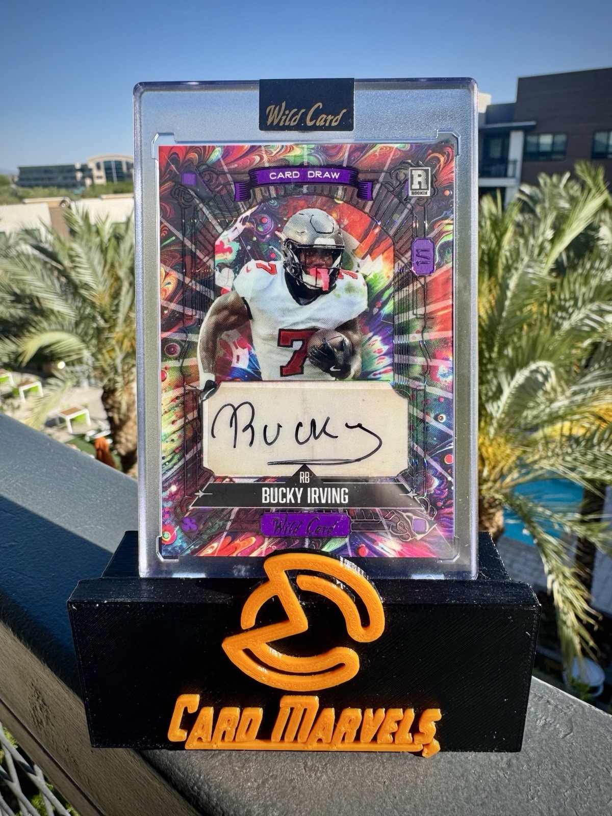 Bucky Irving Wild Card 5 Card Draw Hobby Egg Hunt Edition Autographs #BI Vintage-Rainbow Foil-Tie-Dye 5 1/1