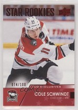 2021-22 Upper Deck AHL Star Rookies Exclusives 74/100 Cole Schwindt #132 0l2