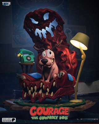 Courage the Cowardly Dog - 3D-gedruckter Modellbausatz - Maßstab 6