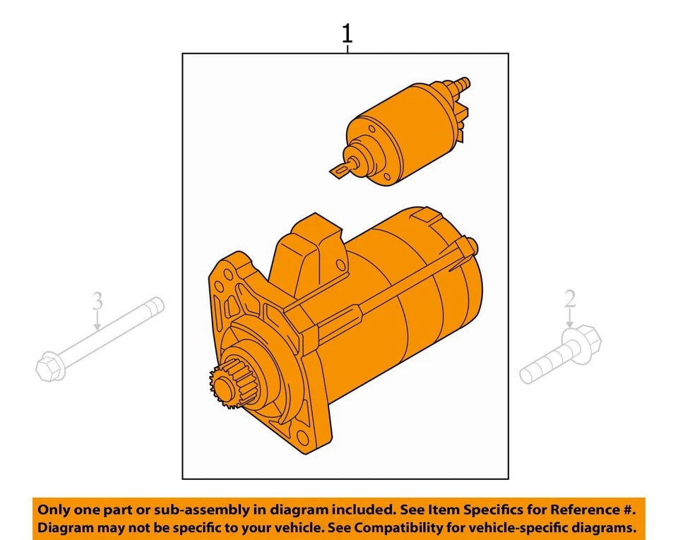Audi A7 Quattro 2014 motor de arranque OEM 86 k millas - LKQ337400335 Foto 4 de 4