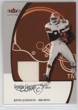 2001 Fleer Genuine Genuine Coverage Jerseys Kevin Johnson 4at
