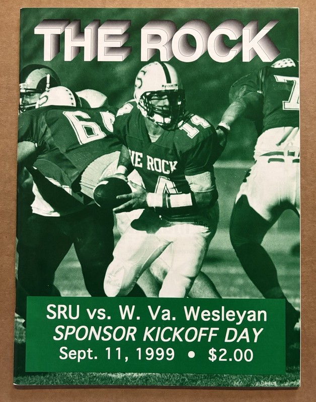 Slippery Rock Gameday Football Program Vs West Virginia Wesleyan Sept 11, 1999